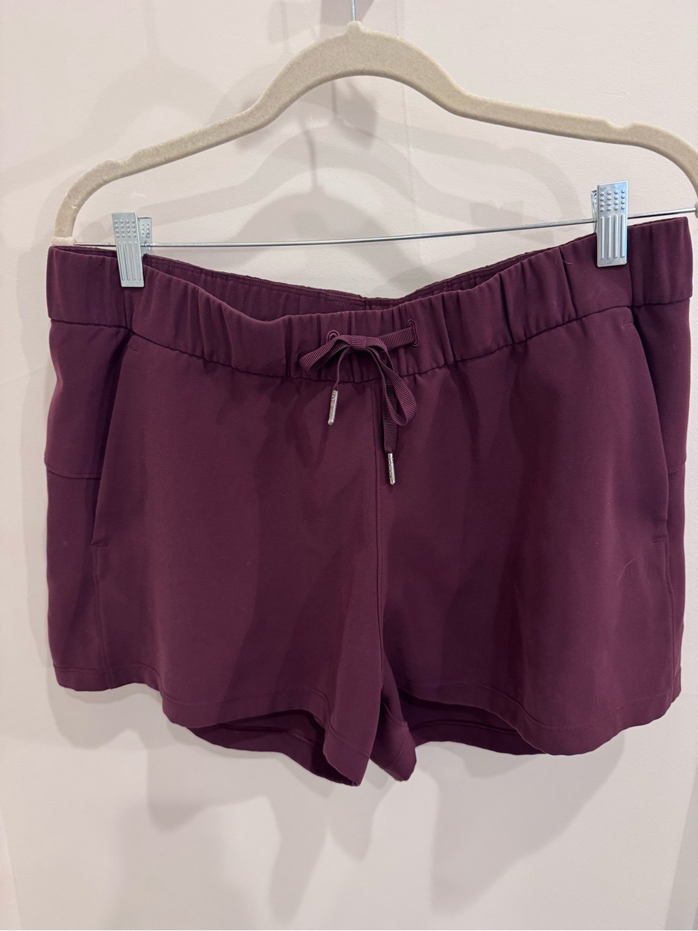 Lululemon Women's Plum Drawstring Athletic Shorts